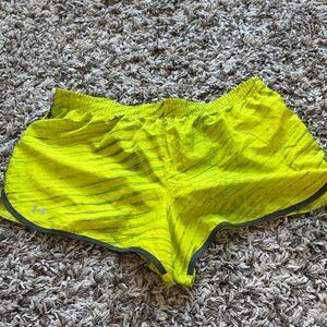 Under Armour Women's Bright Yellow Athletic Shorts